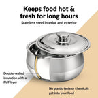 Stainless Steel Casserole 1000ml Nestasia
