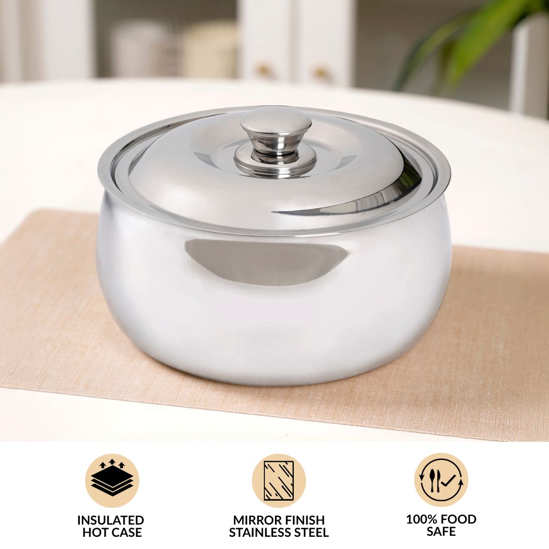 Stainless Steel Rice And Roti Casserole 3000ml Nestasia
