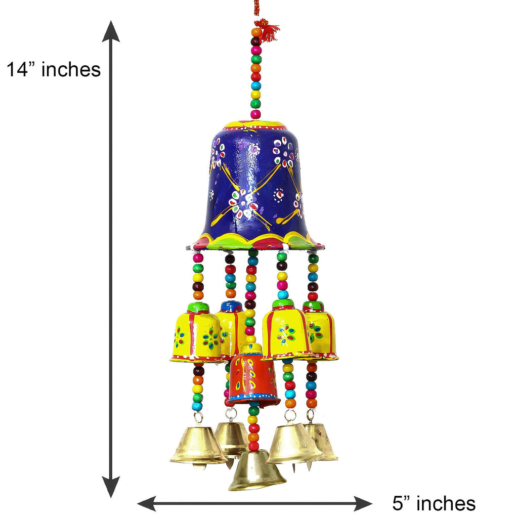 Multicolor Handcrafted Decorative Wall/Door/Window Hanging Bells Kafalo