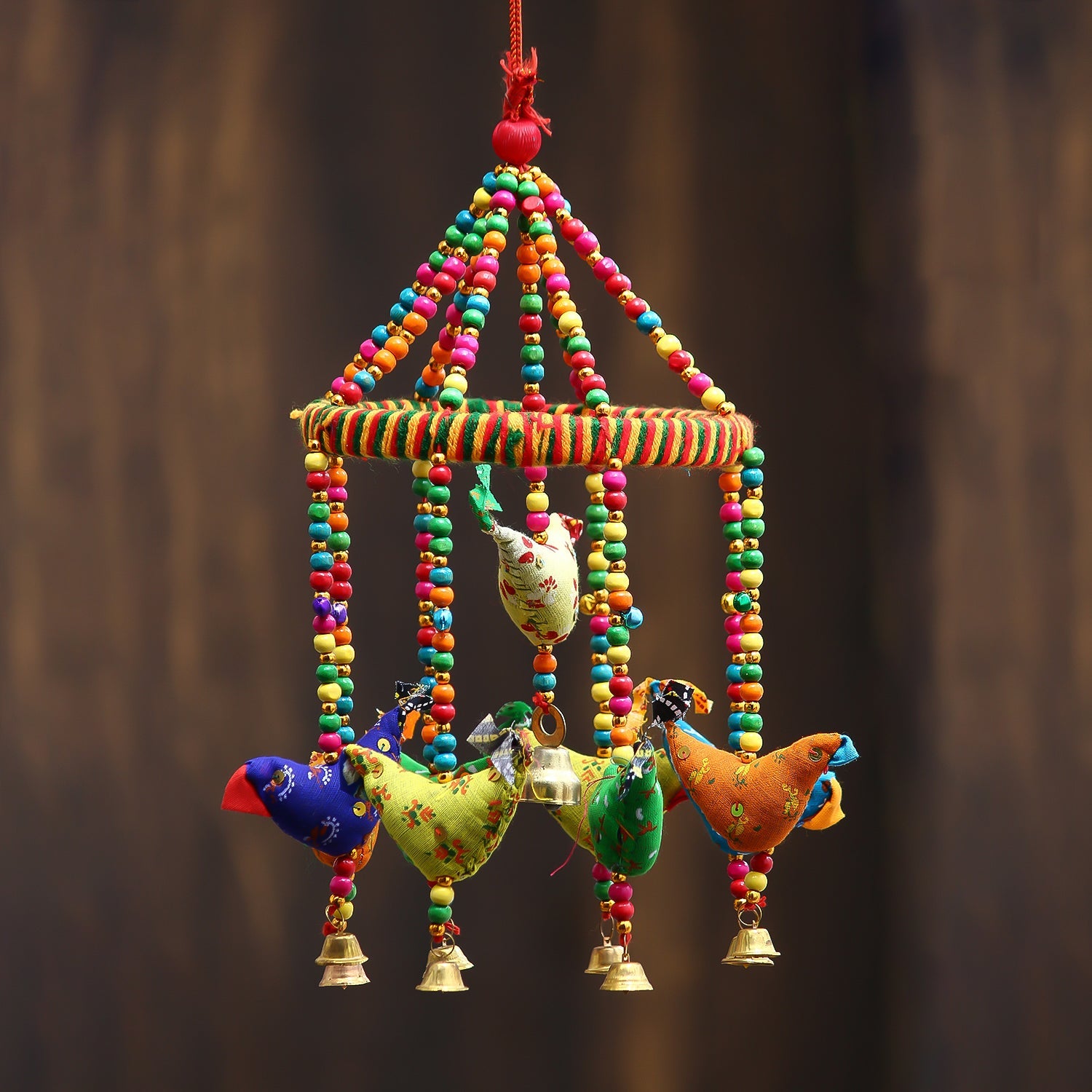 Handcrafted Decorative Birds Wall/Door/Window Hanging Bells