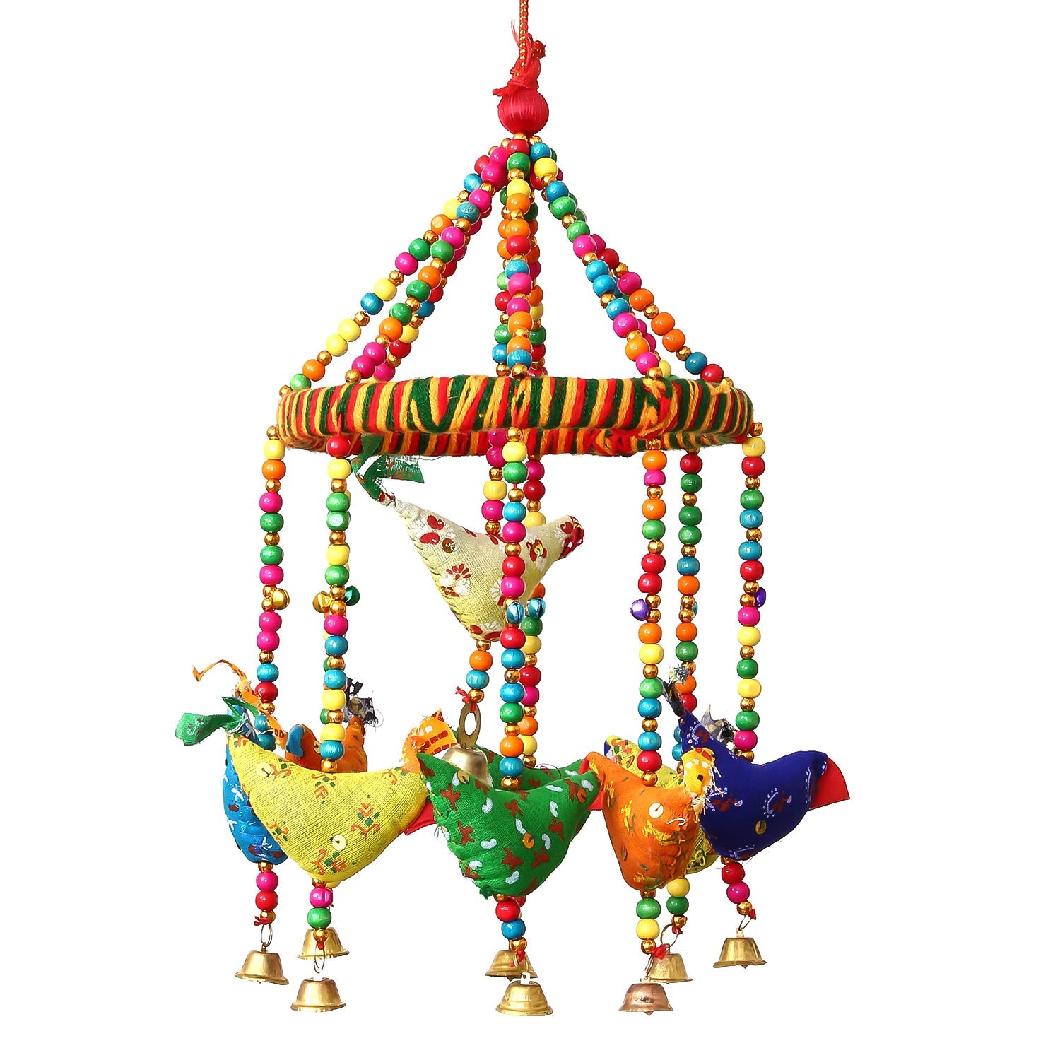 Handcrafted Decorative Birds Wall/Door/Window Hanging Bells