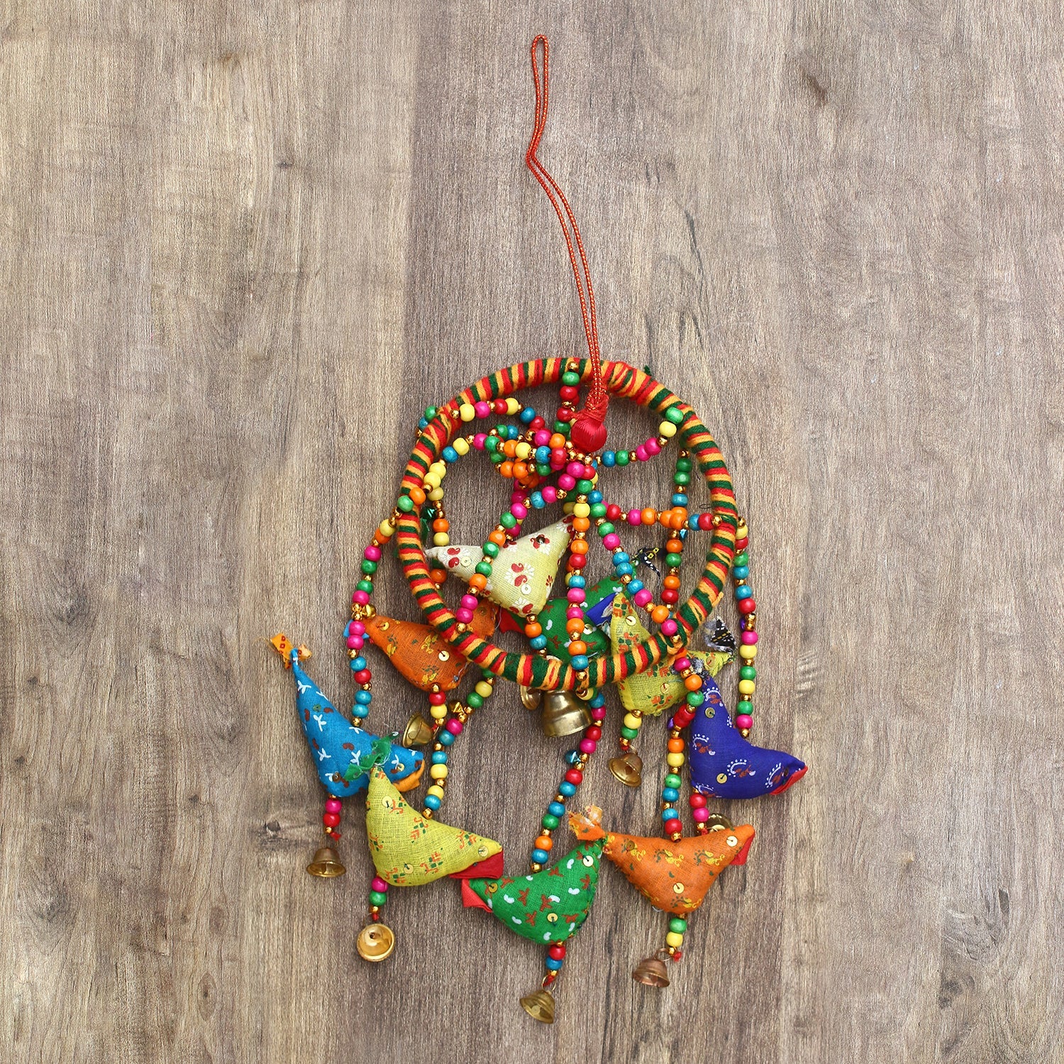 Handcrafted Decorative Birds Wall/Door/Window Hanging Bells