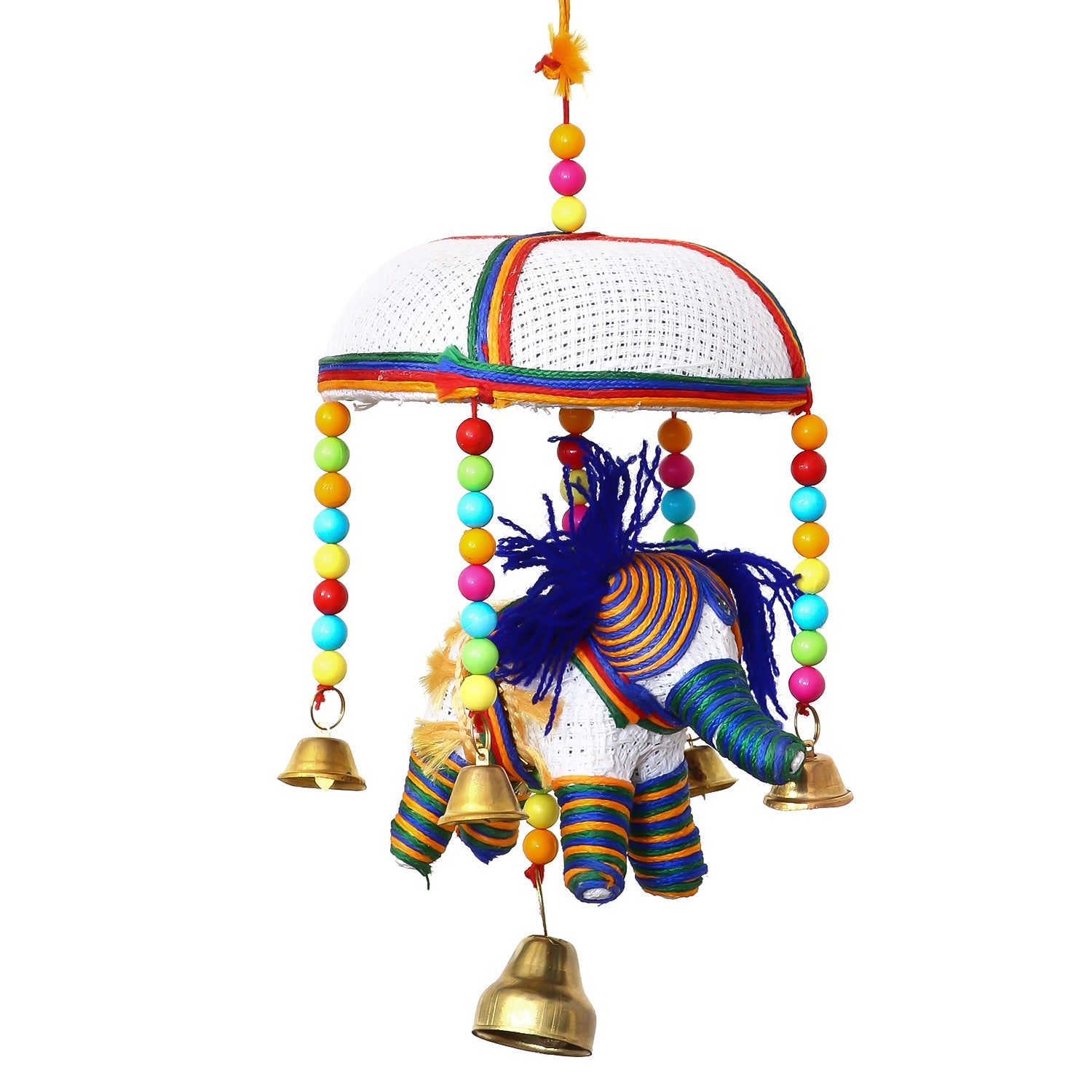 Handicrafted Decorative Elephant Wall/Door/Window Hanging Bells Kafalo