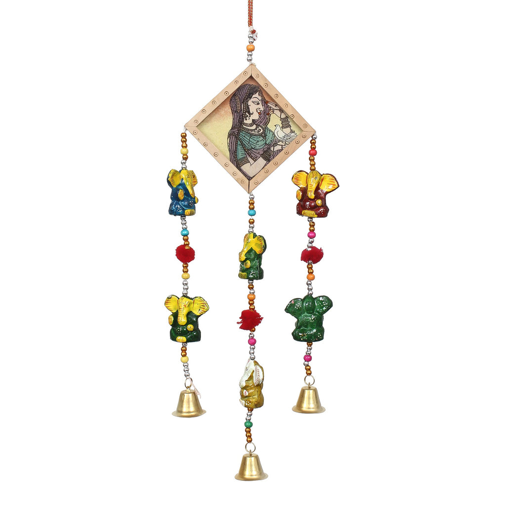 Handcrafted Decorative Lord Ganesha Wall/Door/Window Hanging Bell Kafalo