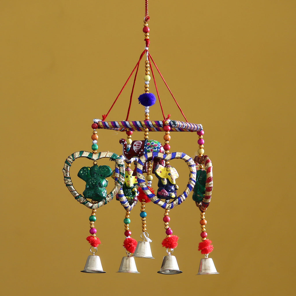 Handcrafted Decorative Lord Ganesha Wall/Door/Window Hanging Bell