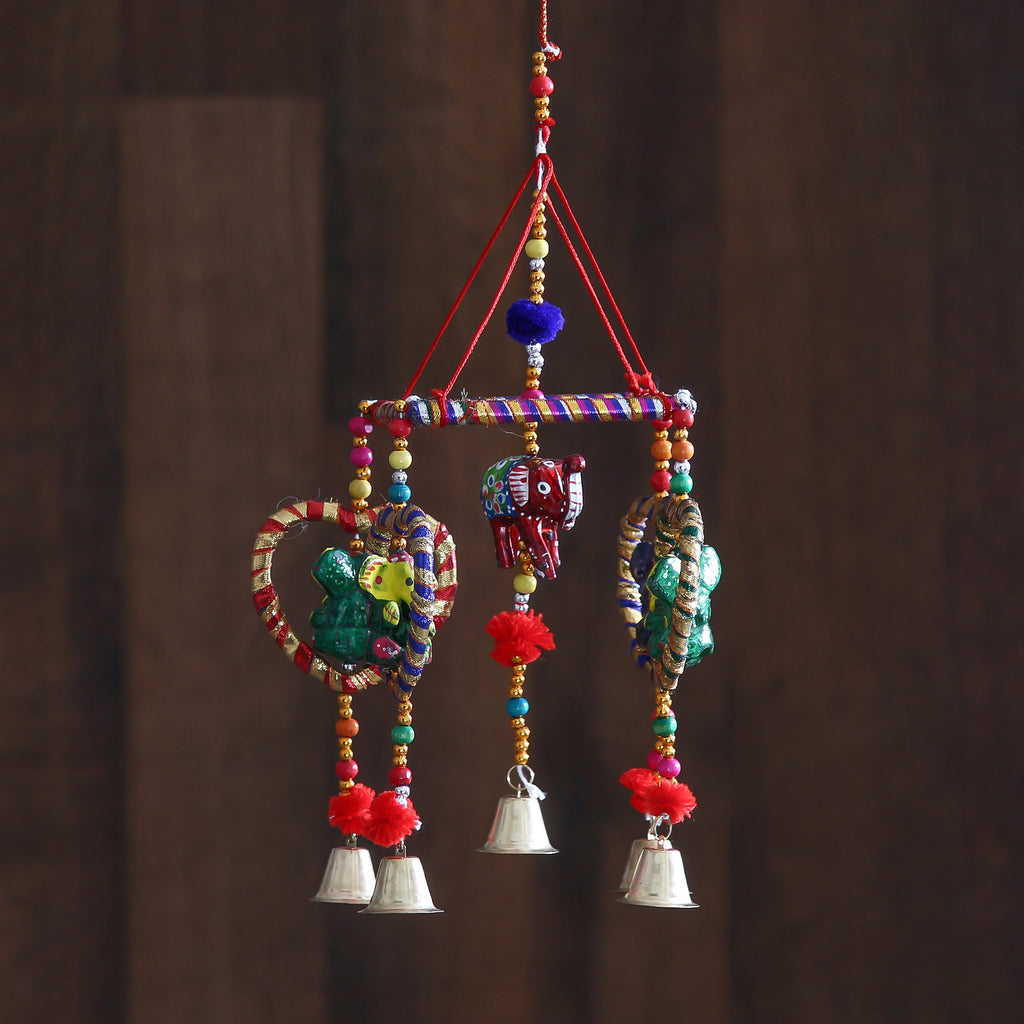 Handcrafted Decorative Lord Ganesha Wall/Door/Window Hanging Bell