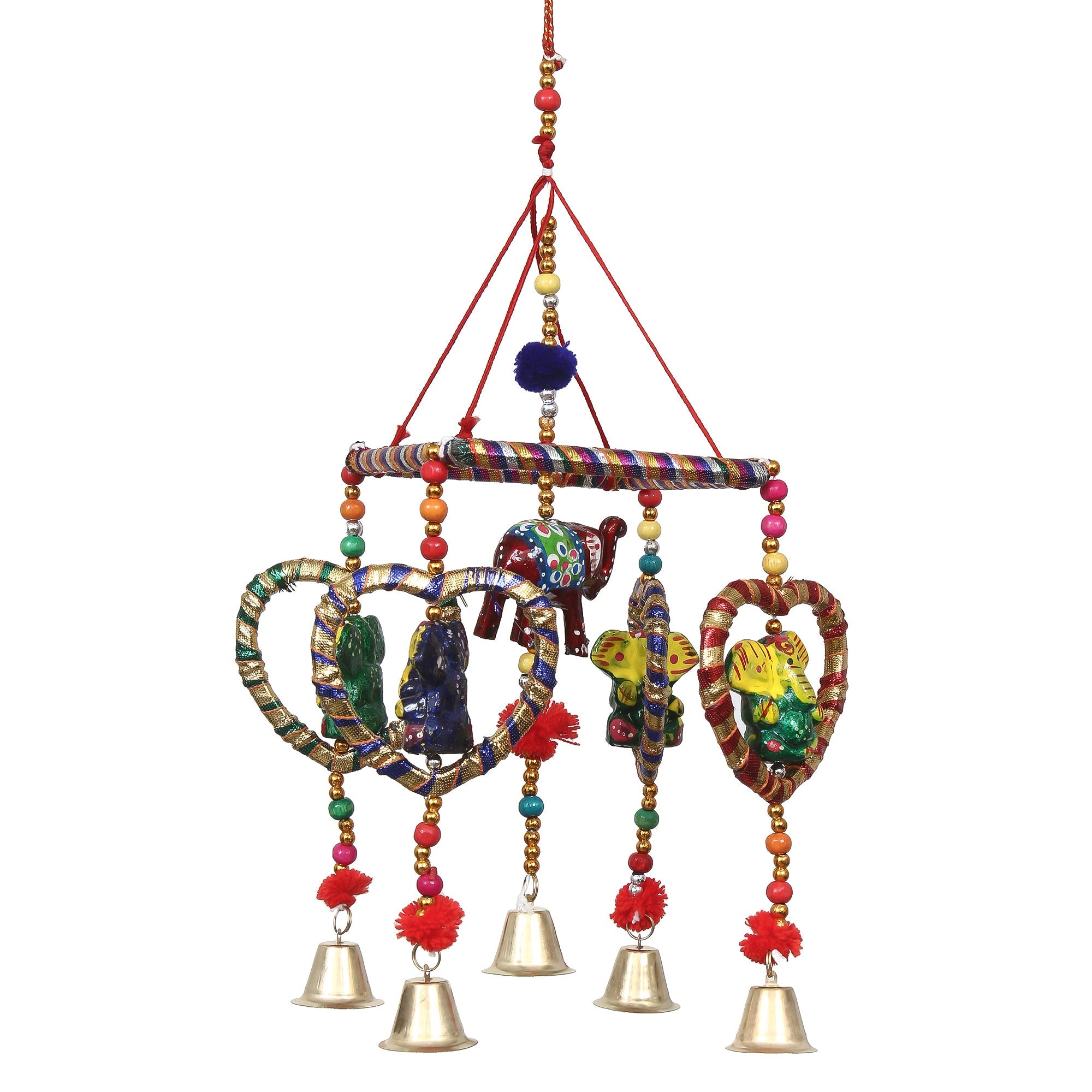Handcrafted Decorative Lord Ganesha Wall/Door/Window Hanging Bell