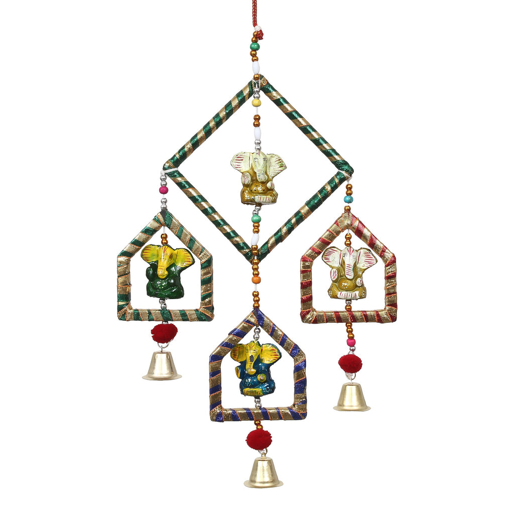 Handcrafted Decorative Lord Ganesha Wall/Door/Window Hanging Bell