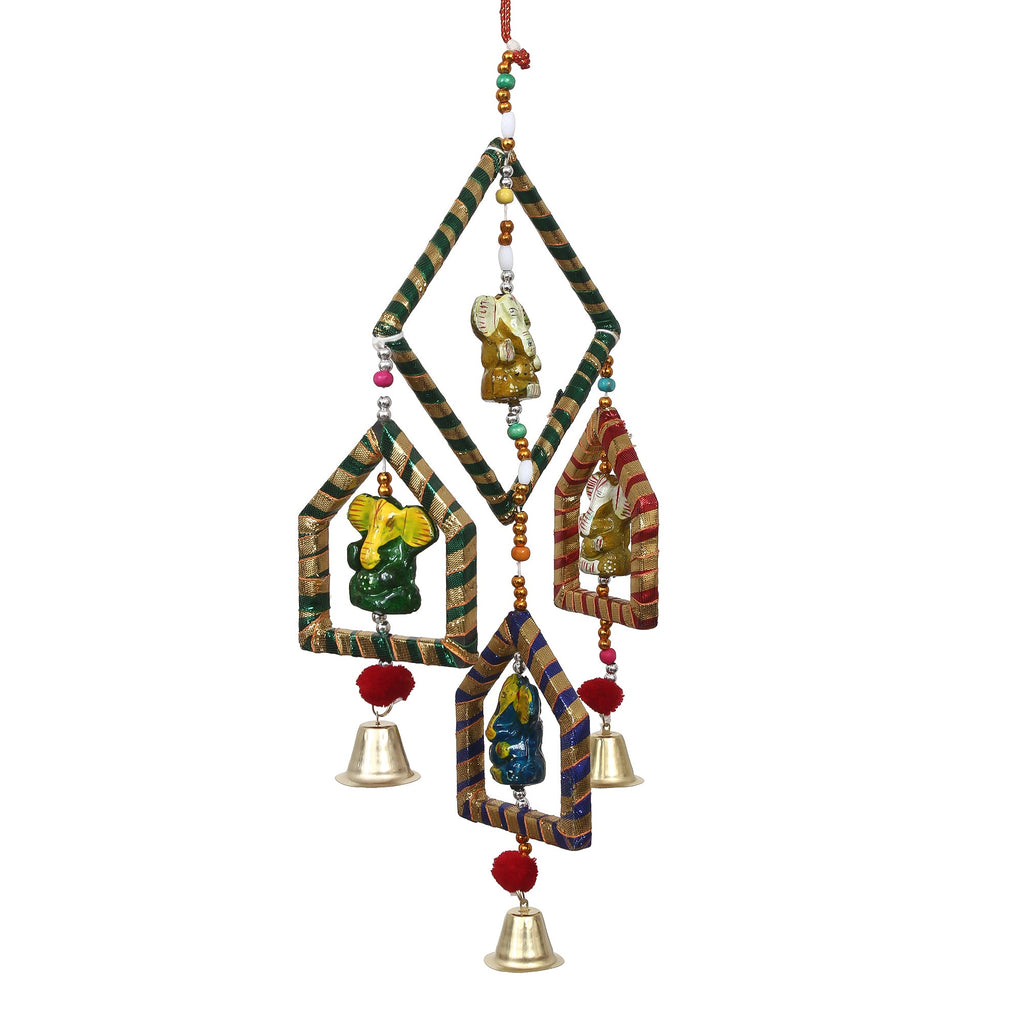 Handcrafted Decorative Lord Ganesha Wall/Door/Window Hanging Bell