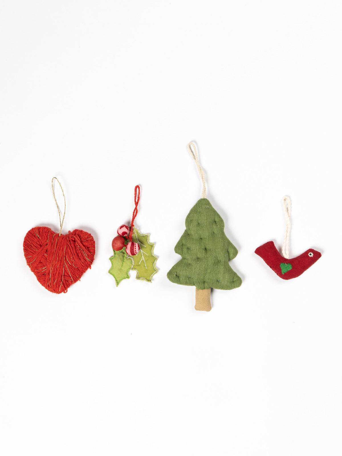 Tree Party Ornaments 4pcs Contrast Living