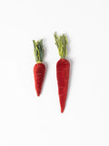 Red Carrot Ornaments 2pcs Contrast Living