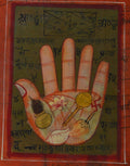 Abstract Vishnu Symbols Original Art Paper Painting Kafalo