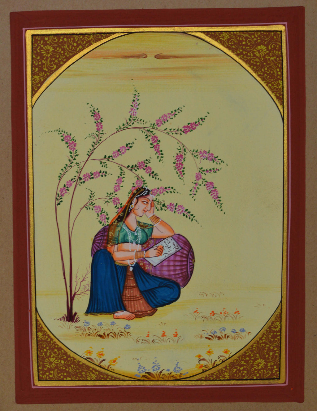 Ragini Writing Moments Original Art Paper Painting Kafalo