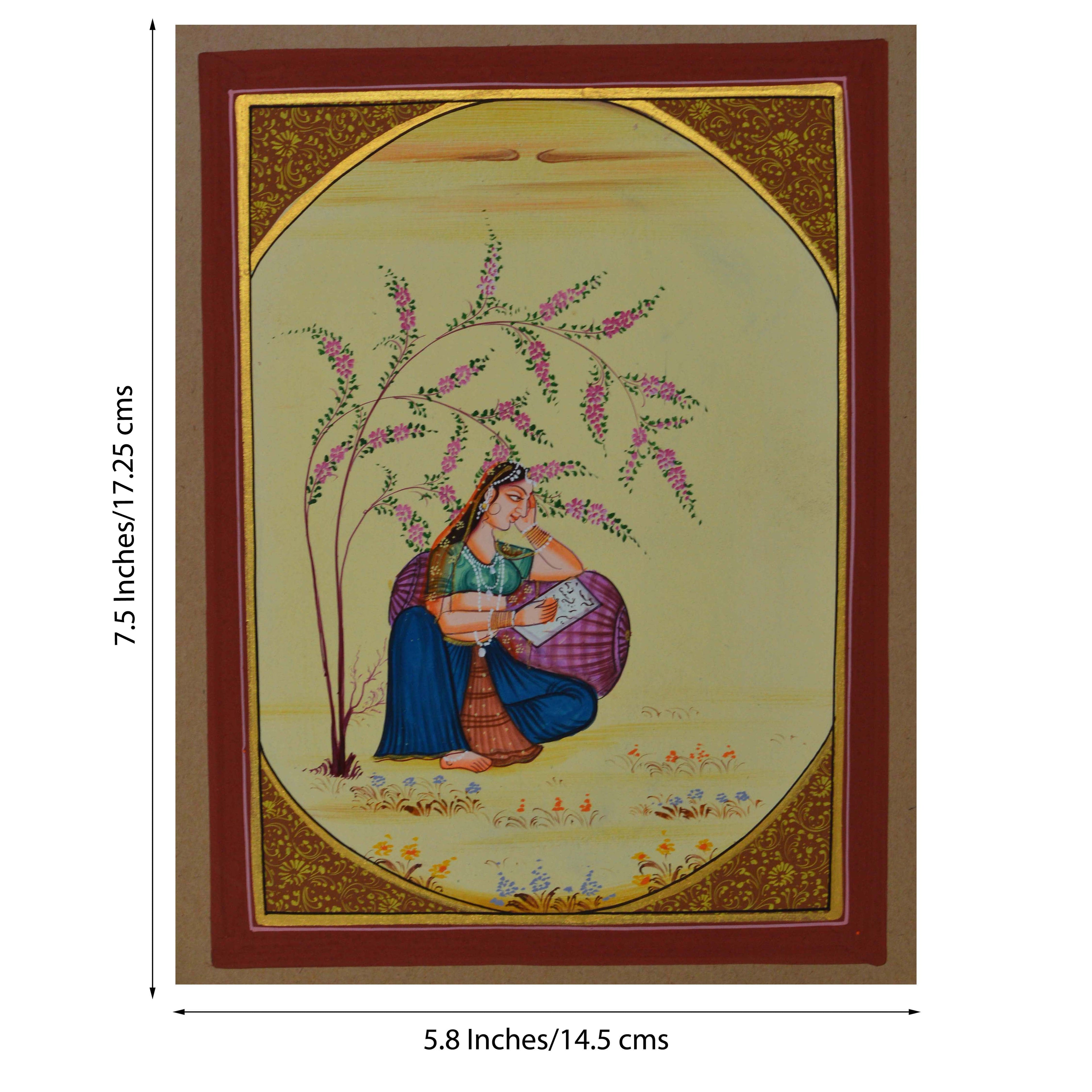 Ragini Writing Moments Original Art Paper Painting Kafalo
