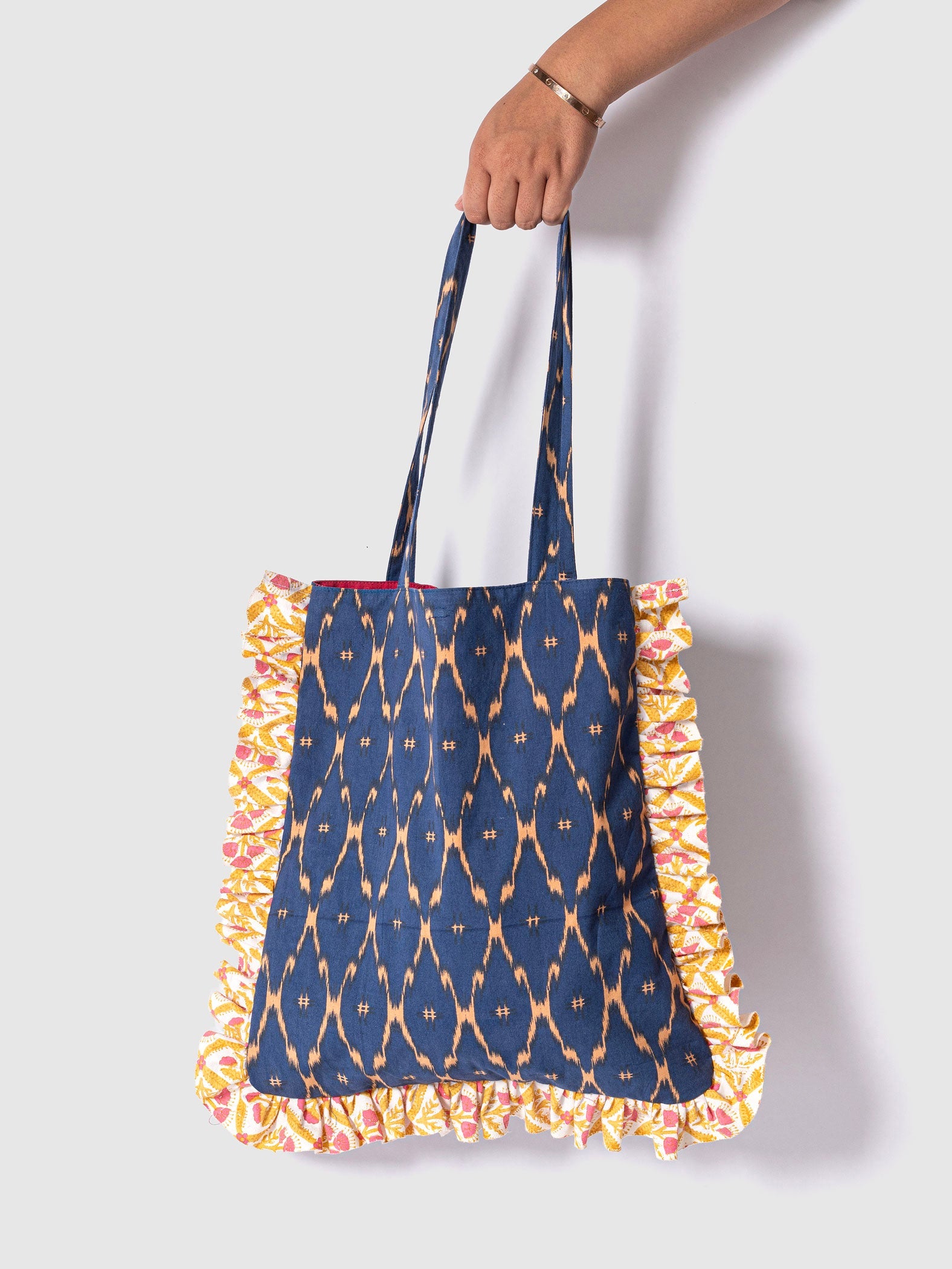 Jheel Tote Bag Contrast Living