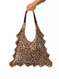 Leopard Vibes Only Tote Bag Contrast Living