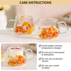Spring Bloom Double Walled Coffee Mug Set Of 2 180ml Nestasia