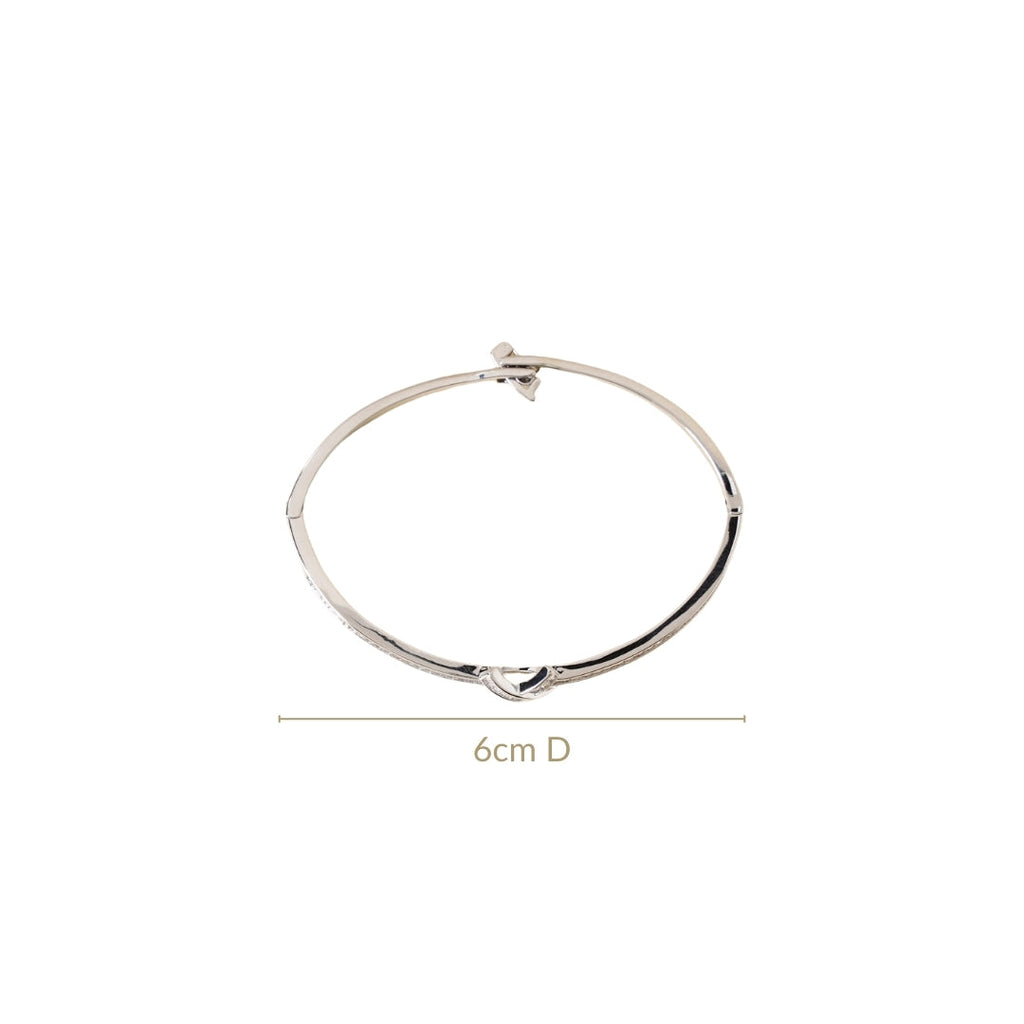 Sacred Sparkle Cross Bracelet Silver Nestasia