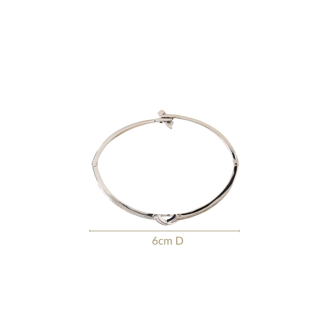 Sacred Sparkle Cross Bracelet Silver Nestasia