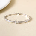 Sacred Sparkle Cross Bracelet Silver Nestasia