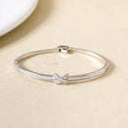 Sacred Sparkle Cross Bracelet Silver Nestasia