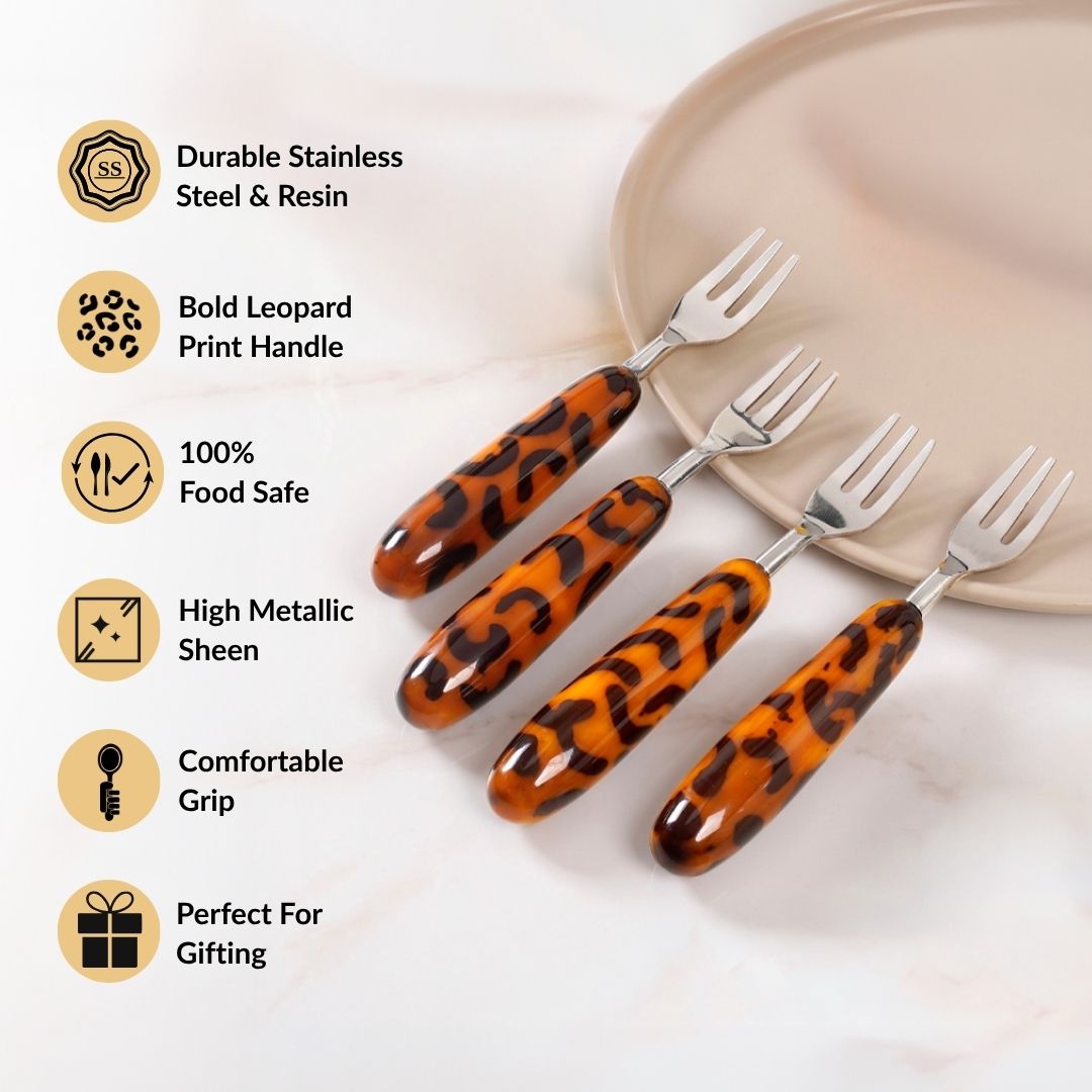 Safari Chic Fruit Fork Set Of 4 Nestasia