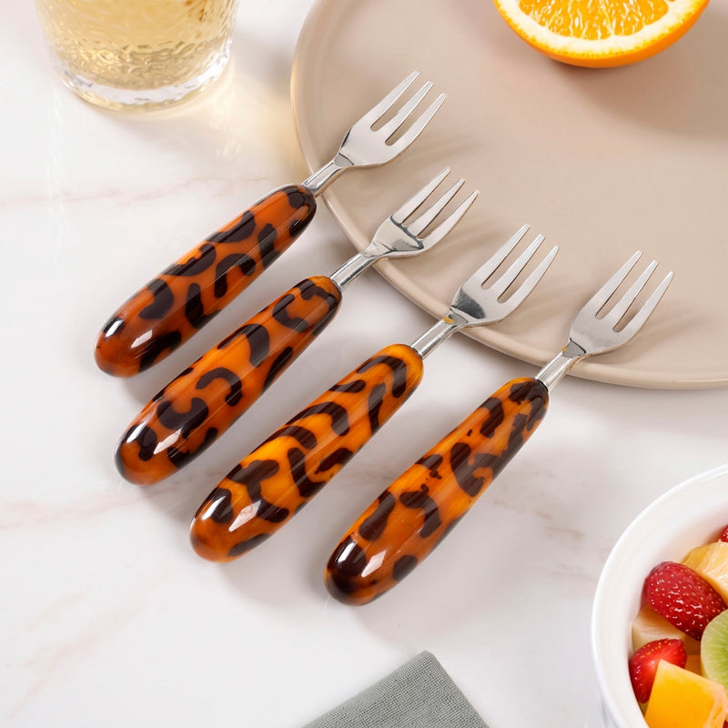 Safari Chic Fruit Fork Set Of 4 Nestasia