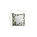 Sage Bloom Cotton Canvas Embroidered Cushion Cover 40x40cm Nestasia