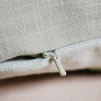 Sage Bloom Cotton Canvas Embroidered Cushion Cover 40x40cm Nestasia