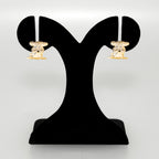 Sakura Hana Gold Hoop Earrings Nestasia