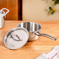 Saucepan Tri Ply Stainless Steel Heavy Bottom 1500ml Nestasia