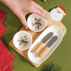 Mistletoe Santa Serving Platter Set Of 6 Nestasia