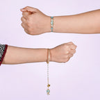 Sapphire Lotus Rakhi Lumba Gift Set Nestasia