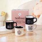 Sassy Brew Quotes Coffee Cup Set Of 4 170ml Nestasia