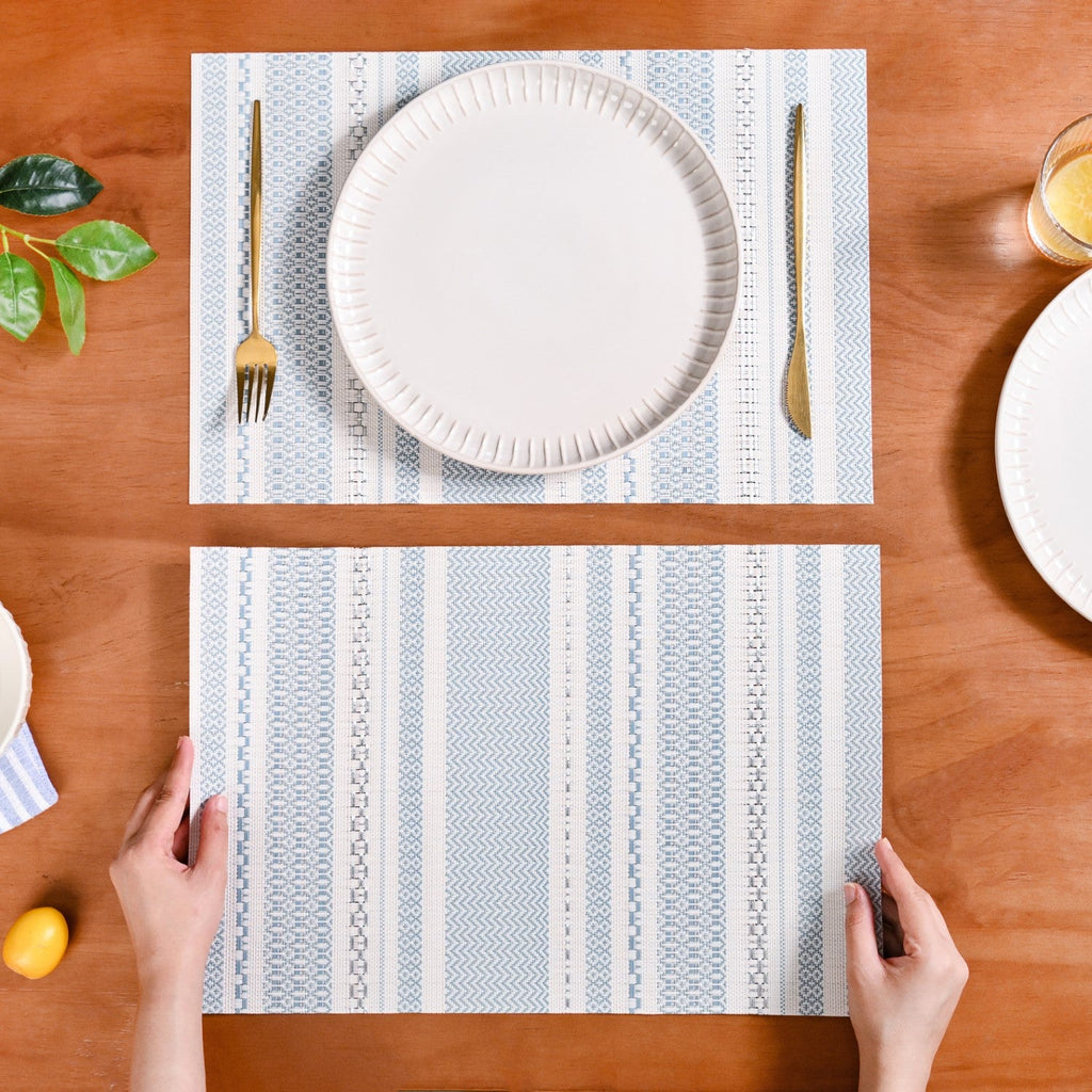 Scandinavian Dining Table Placemat Set Of 6 Nestasia