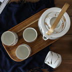 Marble White Gold Tea Set Nestasia