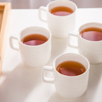 MAGNIFIQUE waves teapot and teacups set Nestasia
