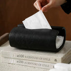 Sculpt Wave Tissue Holder Black Nestasia