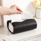 Sculpt Wave Tissue Holder Black Nestasia