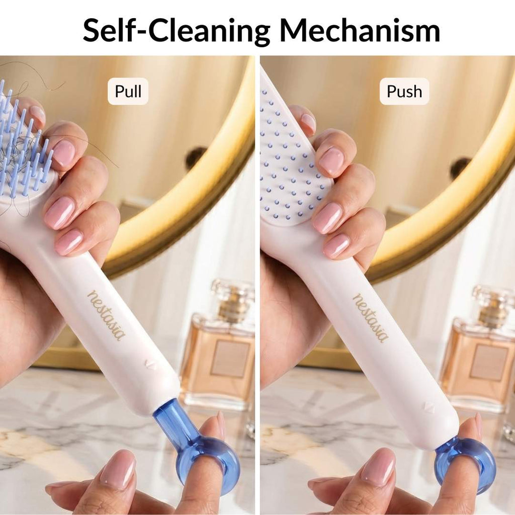 Self Cleaning Hair Brush Nestasia