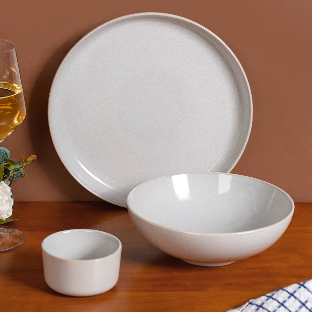 Sera Grey 14 Piece Dinnerware Set For 6 Nestasia