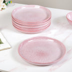 Sera Pink 14 Piece Minimalistic Dinner Set For 6 Nestasia