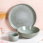 Sera Sage Green 14 Piece Ceramic Dinner Set For 6 Nestasia