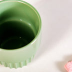 Serene Sage Stackable Ceramic Cup Set Of 4 280ml Nestasia