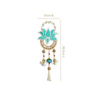 Lotus Bloom Wall Hanging Set Of 2 Mint Blue Nestasia