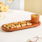 Platterazzi Serving Platter With Striped Bowl Set Of 2 Nestasia