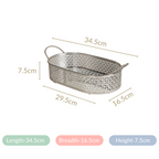 Decorative Oval Tray Silver Small Nestasia