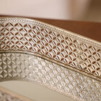 Decorative Oval Tray Silver Small Nestasia