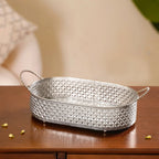 Decorative Oval Tray Silver Small Nestasia