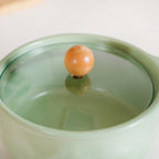 Pebble Textured Serving Bowl With Glass Lid 950ml Nestasia